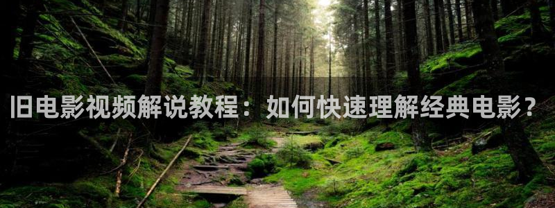 嘿嘿午夜电影：旧电影视频解说教程：如何快速理解经典电影？